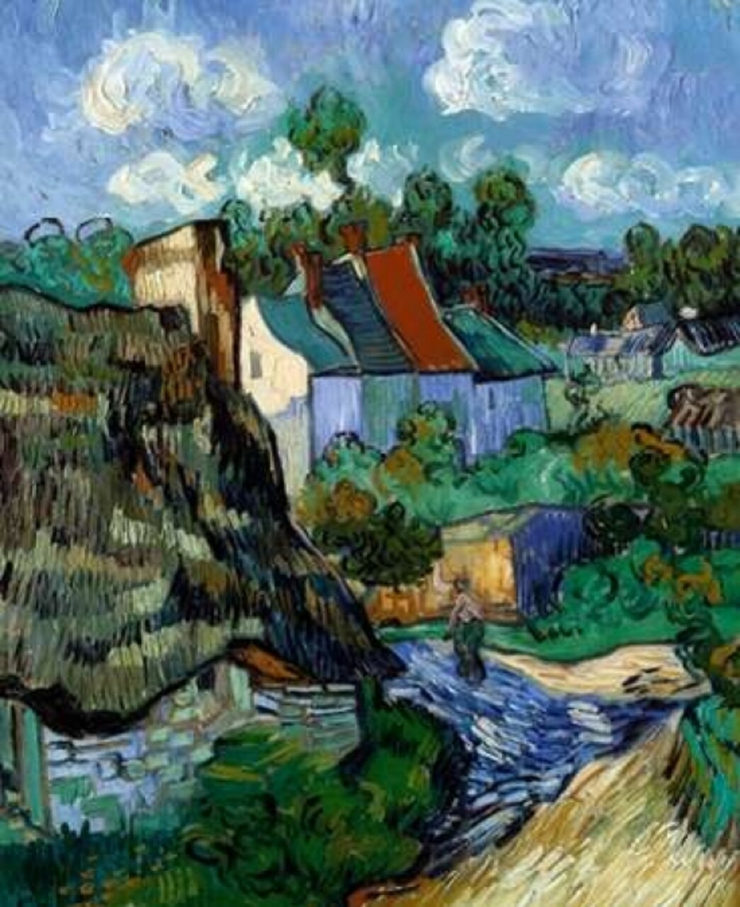 Houses At Auvers Poster Print by Vincent Van Gogh - Item # VARPDX374491